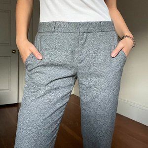 Straight Leg Gray Dress Pants